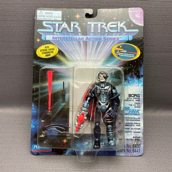 Playmates 1995 Star Trek TNG Borg with Firing Cybernetic Arm Action Figure - Picture 1 of 7